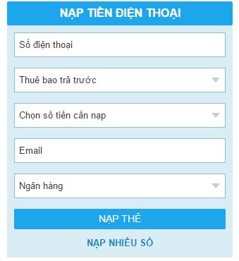 Cách nạp tiền cho thuê bao trả sau Viettel trên Vienthong